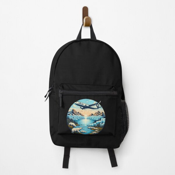 Item preview, Alaska airlines landscape with polar bears logo designed and sold by Expressions-Sel.