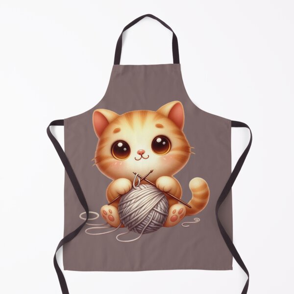 Item preview, cat knitting designed and sold by jkrphoto.