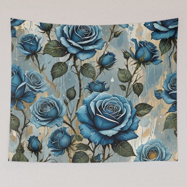 Item preview, Blue Roses in the Rain designed and sold by Geek Girl Ohio.
