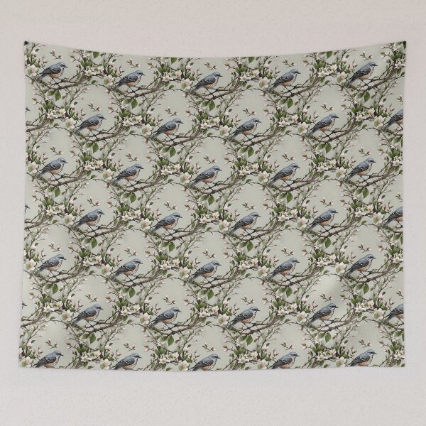 Item preview, Mississippi Northern Mockingbird And Magnolia Flowers Pattern  designed and sold by taiche.