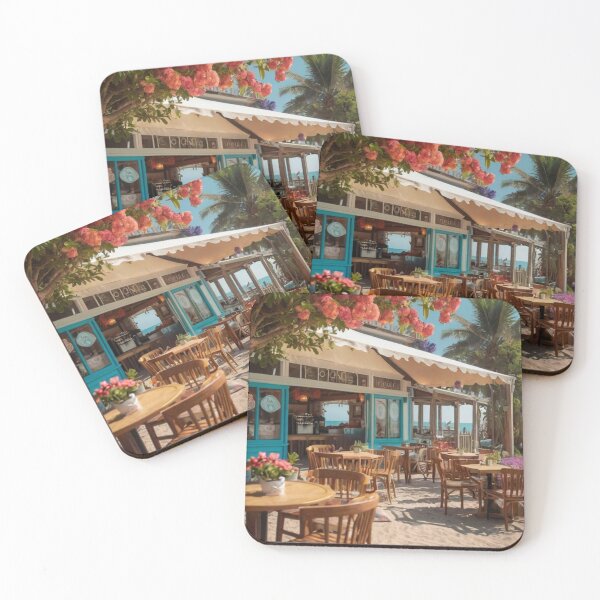 Item preview, Seaside Serenity Café designed and sold by BlareBlare.