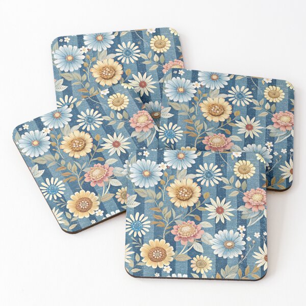 Item preview, Floral Elegance  against a blue designed and sold by jkrphoto.