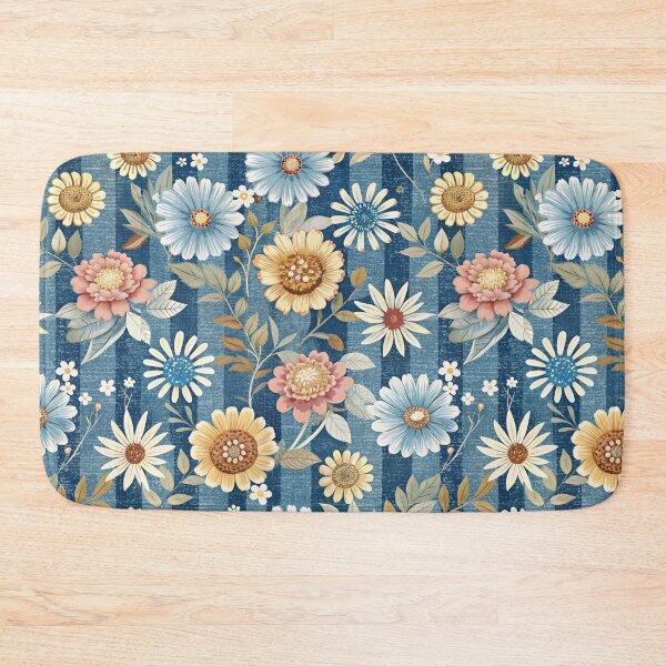 Item preview, Floral Elegance  against a blue designed and sold by jkrphoto.