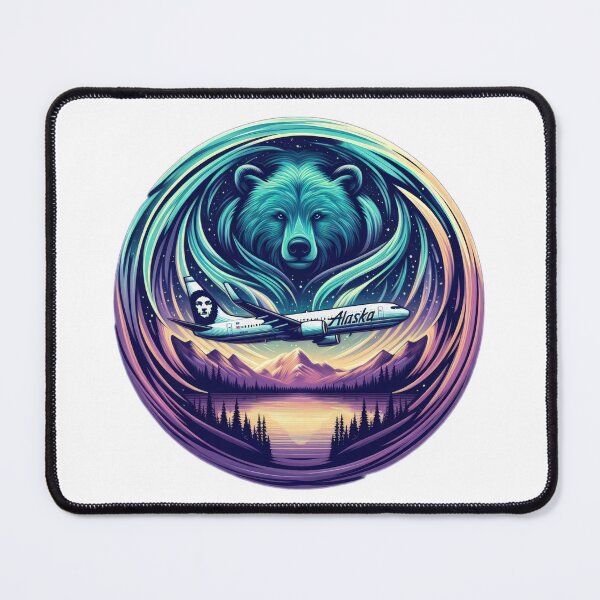 Item preview, Alaska airlines logo grizzly bear silhouette designed and sold by Expressions-Sel.