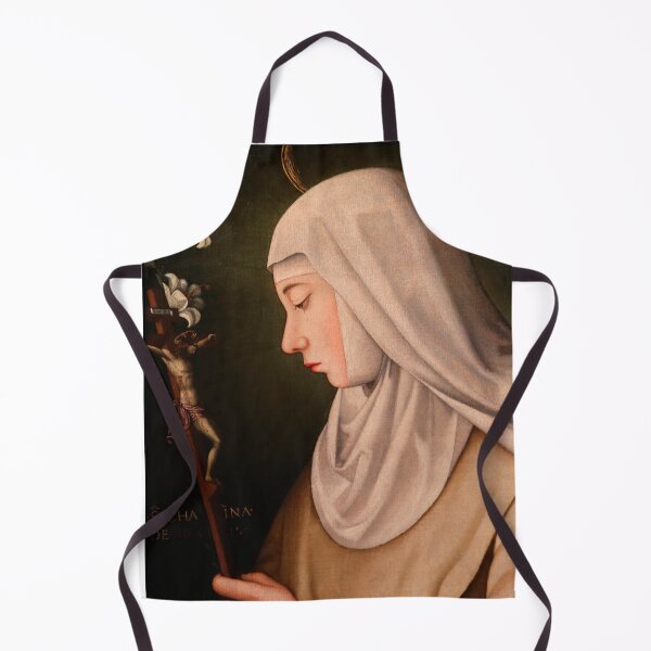 Item preview, Saint Catherine of Siena with a Lily and a Crucifix By Plautilla Nelli (Florence 1524-1588) designed and sold by Crux Fidelis.