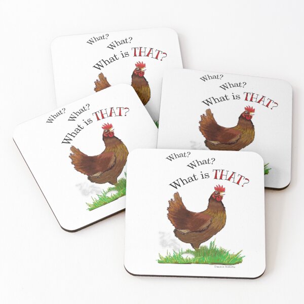 Item preview, Chicken asking ‘What is that’? designed and sold by AcadianLady.
