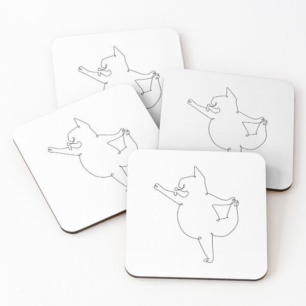 Item preview, One Line Frenchie Dancer Pose designed and sold by Huebucket.
