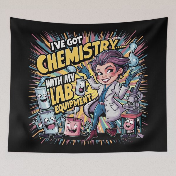 Item preview, Chemistry Enthusiast’s Delight: ‘I’ve Got Chemistry with My Lab Equipment’ Artwork designed and sold by Molecularmerch.