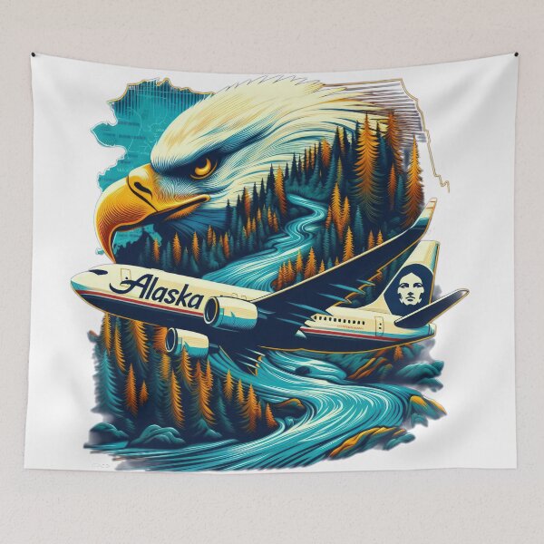 Item preview, Alaska airlines  with an eagle designed and sold by Expressions-Sel.