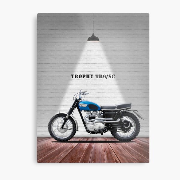 Triumph 3TA Never Give Up Your Metall Zeichen British Motorräder A3 