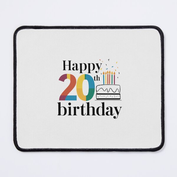 Item preview, Happy 20th Birthday - Minimalist Celebration designed and sold by Itsheartshop.