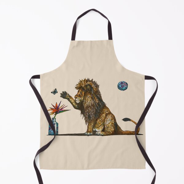 Item preview, Lion with Strelitzia, butterfly and shweshwe patterns designed and sold by Every-wen.