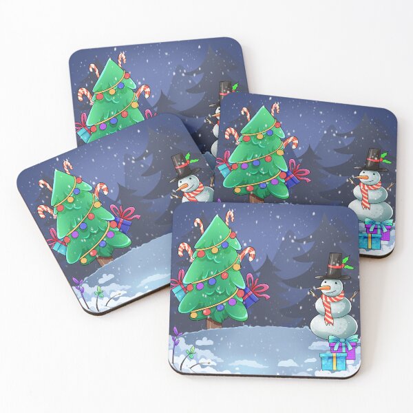 Item preview, christmas card with snowman and gifts designed and sold by Goba Bali Studio.