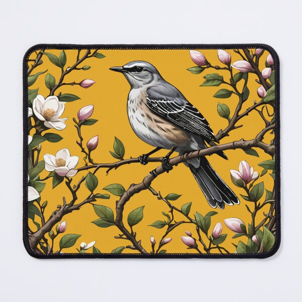 Item preview, Mississippi Northern Mockingbird And Magnolia Flowers 2 designed and sold by taiche.