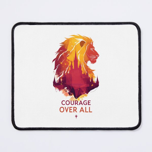 Item preview, Courage Over All - Lion Silhouette - Fantasy designed and sold by Fenay Designs.