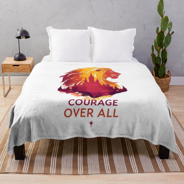 Item preview, Courage Over All - Lion Silhouette - Fantasy designed and sold by Fenay Designs.