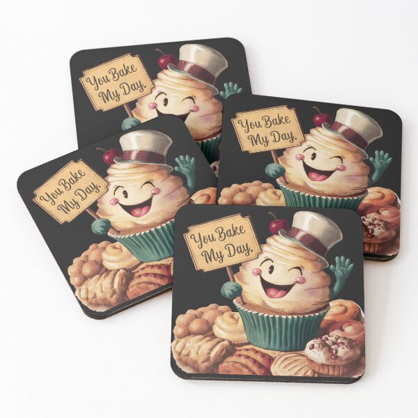 Item preview, Cheerful Cupcake Delights Bakery T-Shirt, Punny Food Jokes	 designed and sold by TrendyGraphTees.
