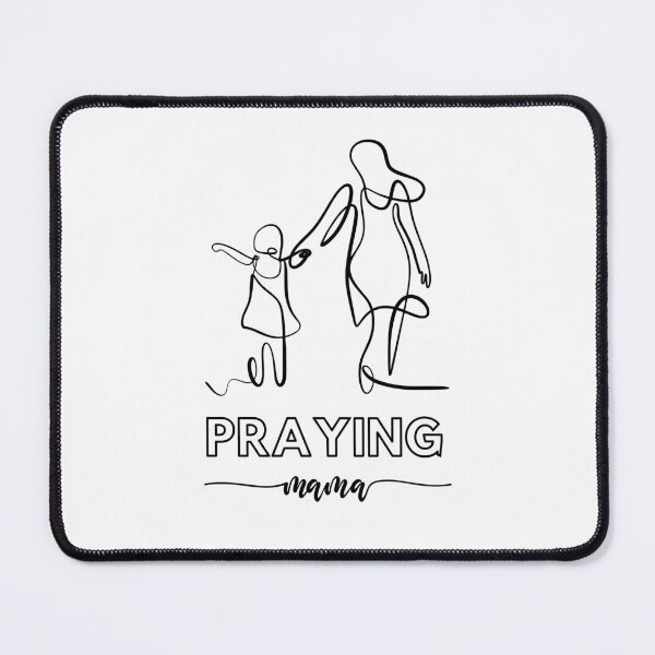 Item preview, Christian Mother's Day Praying Mama Line Art Design For all Loving Mothers designed and sold by Wear-Christ.