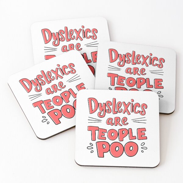 Item preview, Dyslexics Are Teople Poo! Funny Dyslexic Pun designed and sold by PMCreative.