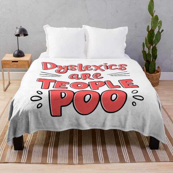 Item preview, Dyslexics Are Teople Poo! Funny Dyslexic Pun designed and sold by PMCreative.