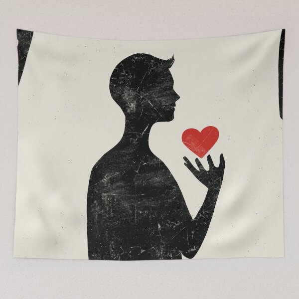 Item preview, Heart in Hand - Minimalist Illustration designed and sold by Piotrek0001.