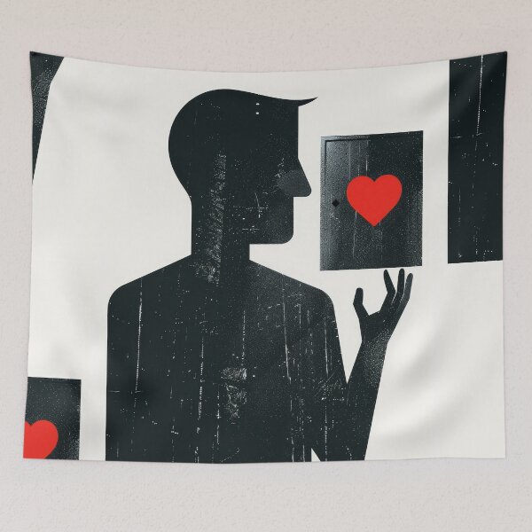 Item preview, Heart in Hand - Minimalist Illustration designed and sold by Piotrek0001.