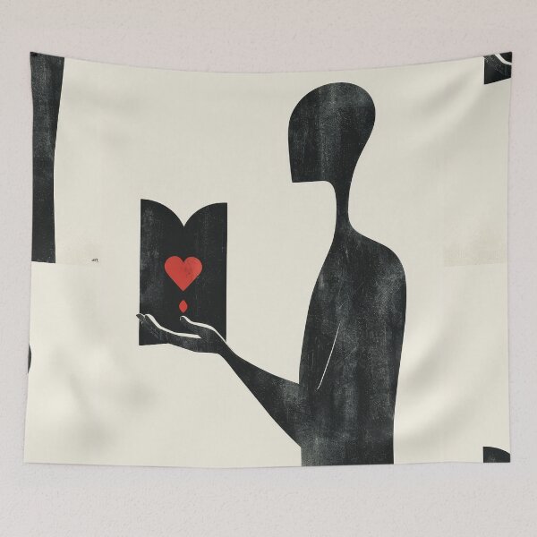Item preview, Heart in Hand - Minimalist Illustration designed and sold by Piotrek0001.