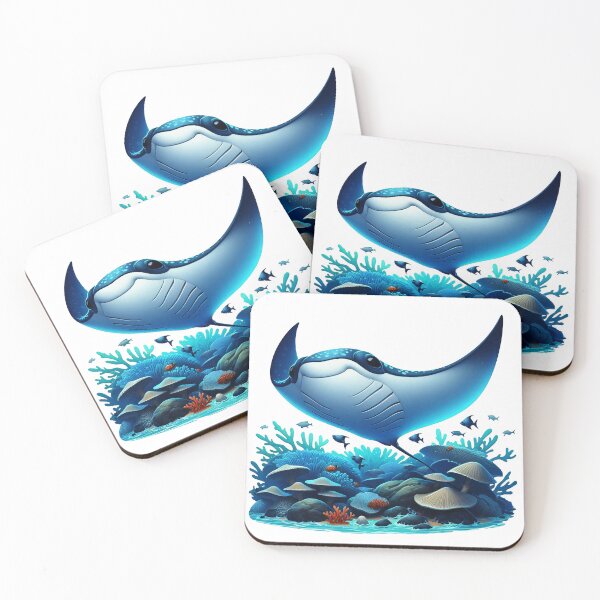 Item preview, Watercolor Manta Ray #4 designed and sold by manbaito.
