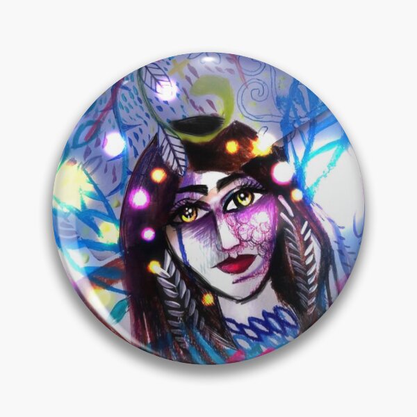 Item preview, Woman, flowers and lights designed and sold by Elzbieta Kolorowa.