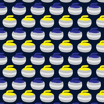 Artwork thumbnail, Curling Stones Rocks Pattern by CreativeTwins
