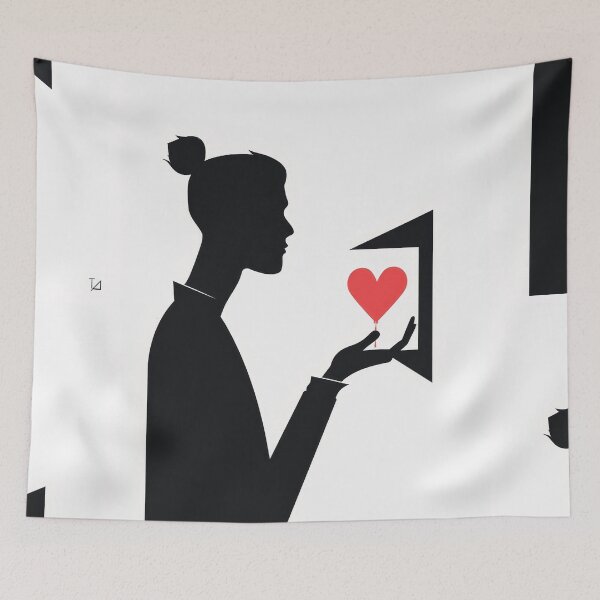 Item preview, Heart in Hand - Minimalist Illustration designed and sold by Piotrek0001.