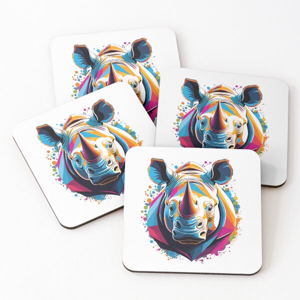 Item preview, Colorful Rhino designed and sold by WildlifeInc.