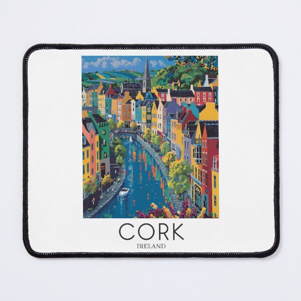 Item preview, A Pop Art Travel Print of Cork - Ireland designed and sold by StudioRedKoala.