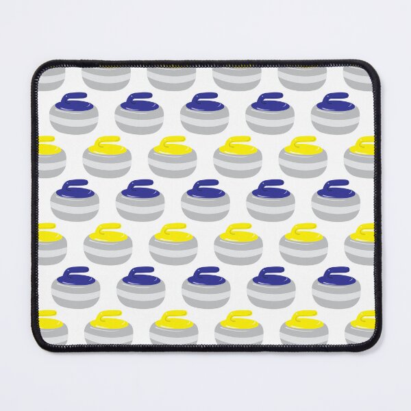 Item preview, Curling Stones Rocks Pattern on White designed and sold by CreativeTwins.