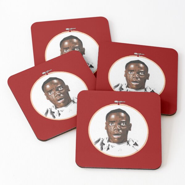 Item preview, Hand-embroidered portrait - Daniel Kaluuya Get Out Jordan Peele designed and sold by charlottesamina.