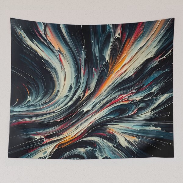 Item preview, Abstract Cosmic Swirls in Vivid Colors on Canvas Capturing a Sense of Flow designed and sold by aminz4.