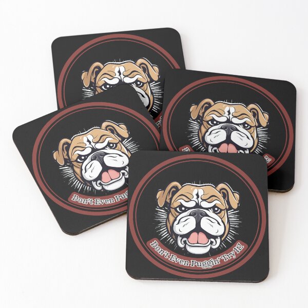 Item preview, Don't Even Puggin' Try It.  Pug Humor designed and sold by FitEnvy.