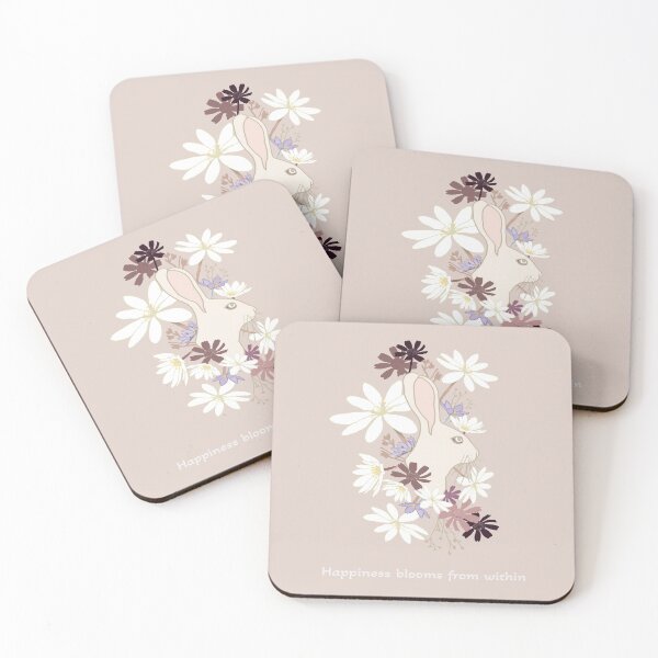 Item preview, Spring Bloom Rabbit Art Print designed and sold by Karie Ann Smith.