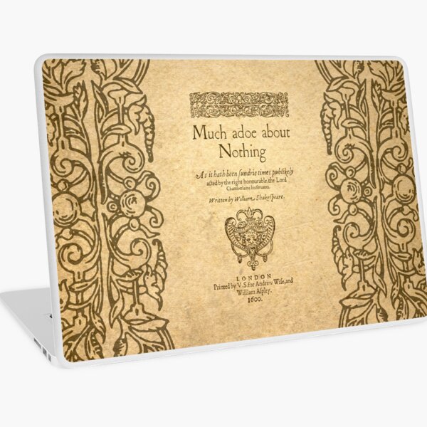 Shakespeare. Much adoe about nothing, 1600 Vinilo para portátil