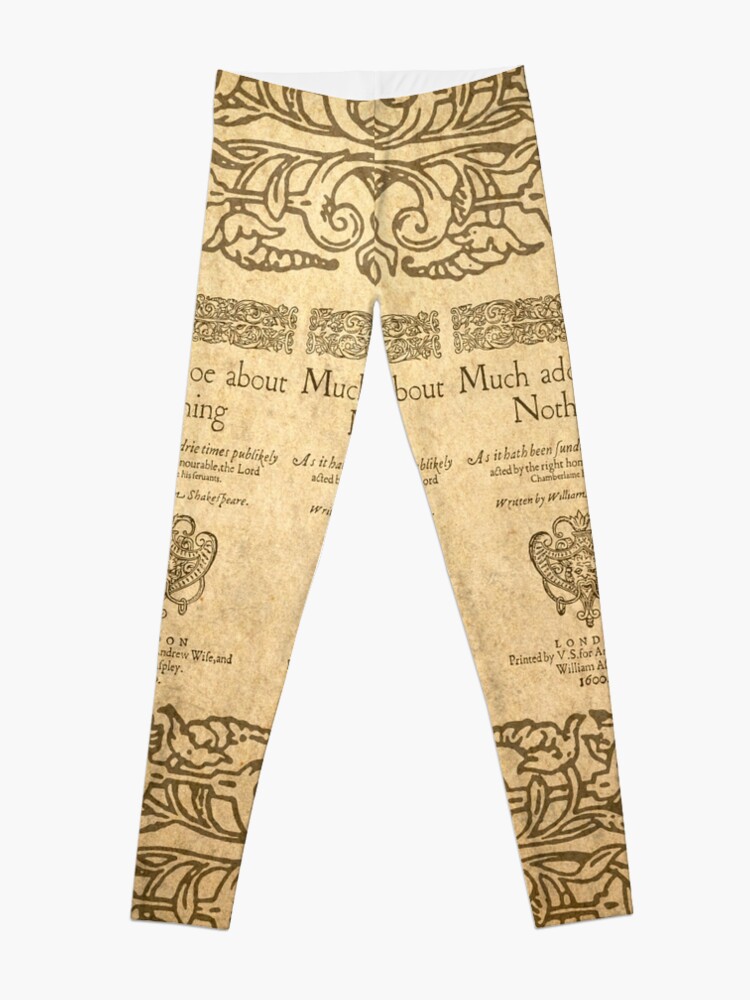 Vista alternativa de Leggings Shakespeare. Much adoe about nothing, 1600