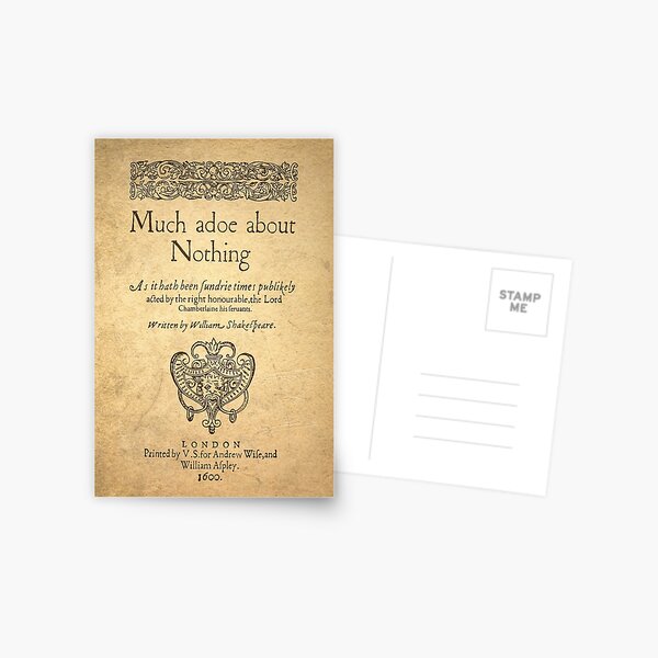 Shakespeare. Much adoe about nothing, 1600 Postal