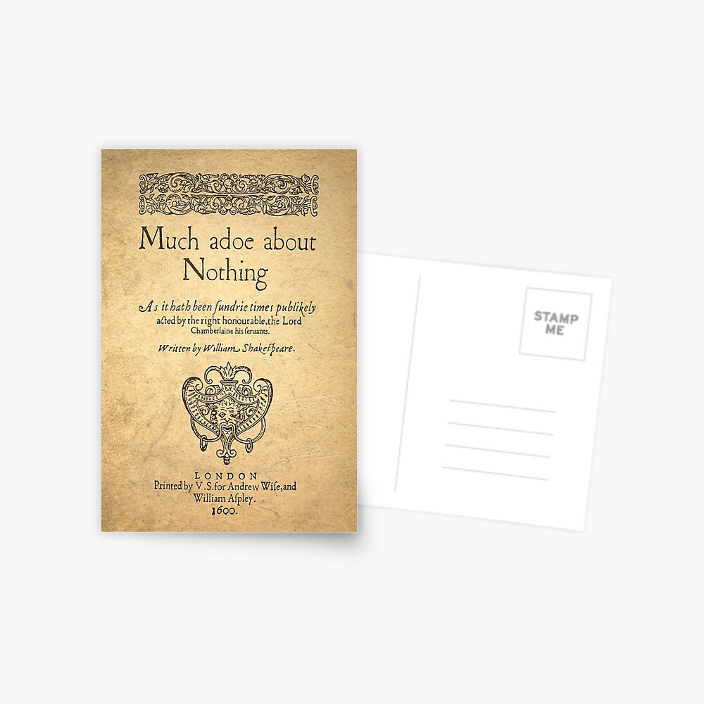 Shakespeare. Much adoe about nothing, 1600 Postal