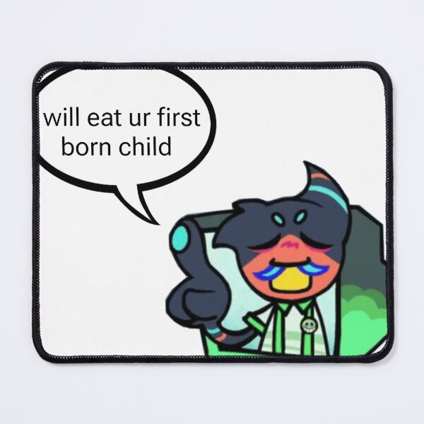 Item preview, i will eat your first born child gregoriah regretevator designed and sold by Akiro Rowan.
