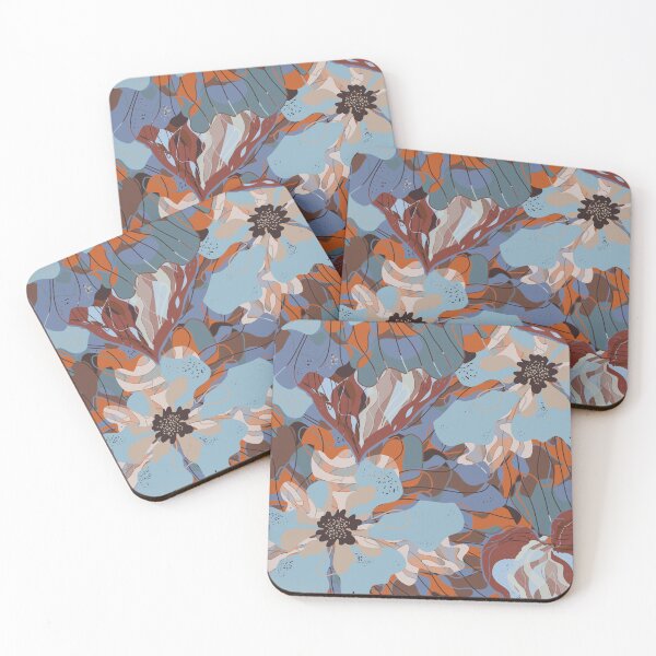 Item preview, Stylized peonies flowers  pattern in Japanese Style designed and sold by NayaChu.