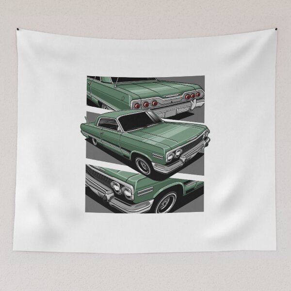 Item preview, Classic 1963 Chevrolet Impala Ss Green designed and sold by vektoranda.
