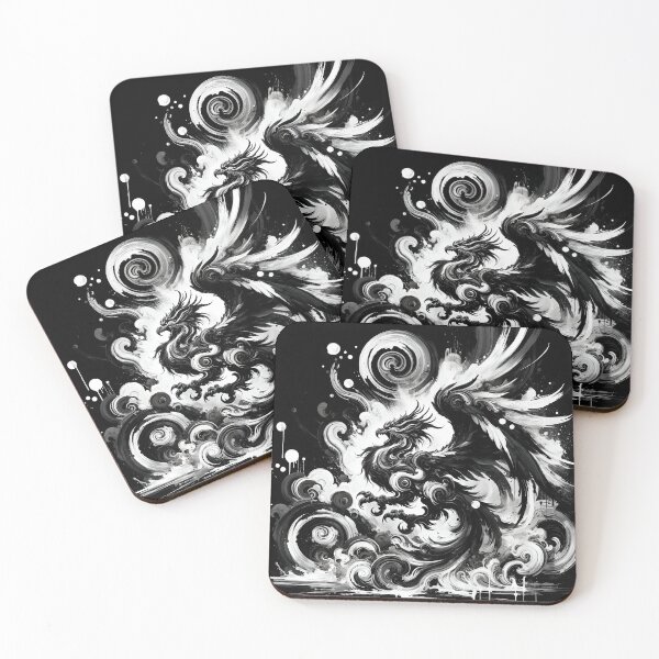 Item preview, Monochromatic Maelstrom: Phoenix in the Abyss designed and sold by mahajone.