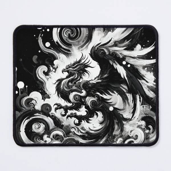 Item preview, Monochromatic Maelstrom: Phoenix in the Abyss designed and sold by mahajone.