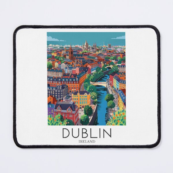 Item preview, A Pop Art Travel Print of Dublin - Ireland designed and sold by StudioRedKoala.