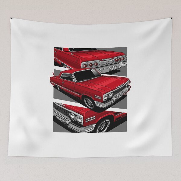 Item preview, Classic 1963 Chevrolet Impala Ss Red designed and sold by vektoranda.