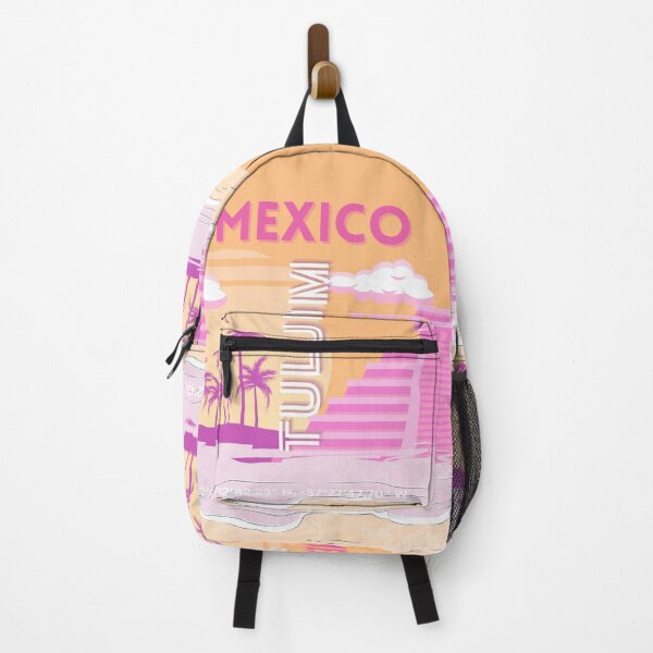 Item preview, Tulum, Travel Art, Retro Art, Pink, Orange designed and sold by Magic Love Art Print.